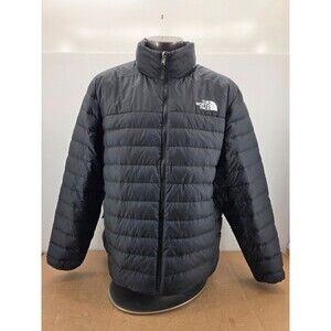 The North Face Puffer Jacket 550 Men's 2XL Black Down Long Sleeve Winter Hiking